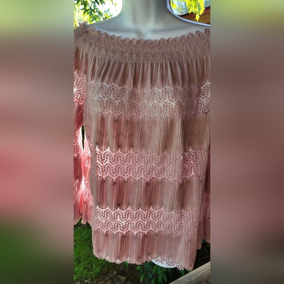 SAY WHAT rose lace blouse - Picture 2 of 5